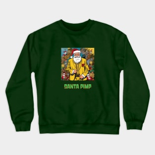 Santa Pimp Crewneck Sweatshirt